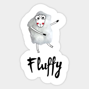 Fluffy sheep Sticker